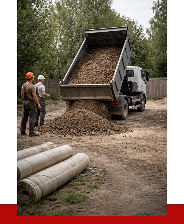 Доставка сыпучих материалов самосвалом в Сальск от 4271 р. | ПРОНЕРУДСлс