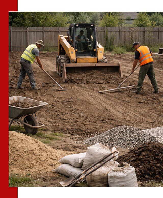 Выравнивание участка под строительство и благоустройство в Сальске