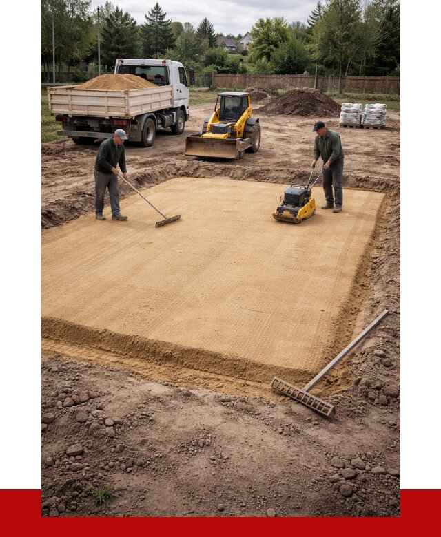 Устройство песчаной подушки в Сальске от 4576 р. ПРОНЕРУДСлс